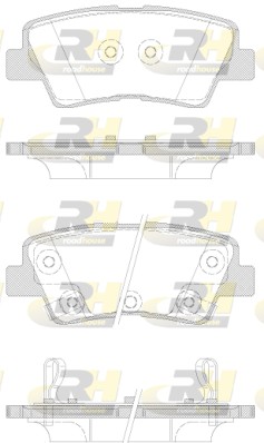 Placute frana KIA OPTIMA (JF) 1.7 CRDi diesel 141 cai ROADHOUSE 21362.42