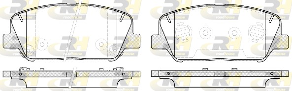 Placute frana KIA CEED (JD) 1.4 CVVT benzina 100 cai ROADHOUSE 21398.12