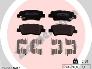 Placute frana KIA OPTIMA (FSGDS6B) 2.0 CVVT Hybrid benzina/elector 190 cai ZIMMERMANN 25337.160.1