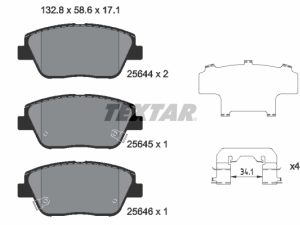 Placute frana KIA OPTIMA (FSGDS6B) 1.7 CRDi diesel 136 cai TEXTAR 2564401