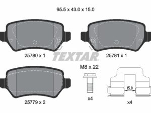 Placute frana KIA CEED (JD) 1.6 CRDi 110 diesel 110 cai TEXTAR 2578001