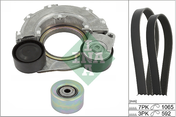 Set curea transmisie cu caneluri KIA CEED (CD) 1.0 T-GDI MHEV benzina/elector 120 cai INA 529 0560 10