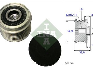 Fulie alternator KIA OPTIMA (FSGDS6B) 2.0 benzina 170 cai INA 535 0217 10