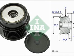 Fulie alternator KIA PRO CEED Hatchback Van (JD) 1.4 MPI benzina 101 cai INA 535 0271 10