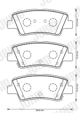 Placute frana KIA XCEED (CD) 1.6 CRDi 136 Eco-Dynamics+ Diesel/electro 136 cai JURID 573369JC