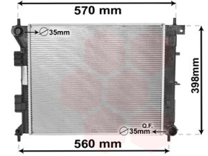 Radiator racire motor KIA CEED (JD) 1.4 CRDi 90 diesel 90 cai VAN WEZEL 82002338