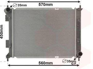 Radiator racire motor KIA VENGA (YN) 1.6 CRDi 128 diesel 128 cai VAN WEZEL 82012711