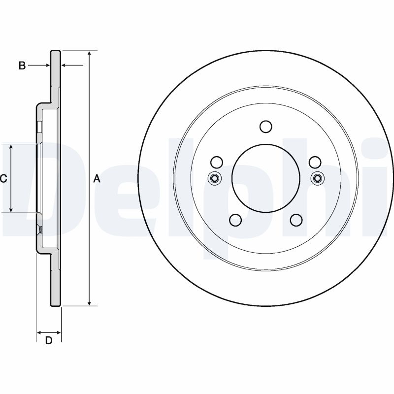 Disc frana KIA CEED (JD) 1.4 MPI benzina 101 cai DELPHI BG4749C