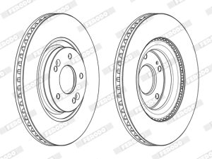 Disc frana KIA PRO CEED (JD) 1.6 GT benzina 204 cai FERODO DDF2199C