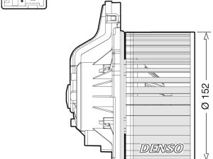 Ventilator habitaclu KIA CEED (JD) 1.6 CRDi 110 diesel 110 cai DENSO DEA41015