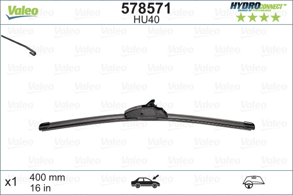 Lamela stergator KIA STONIC (YB) 1.4 LPG Benzina/Autogaz (GPL) 97 cai VALEO 578571