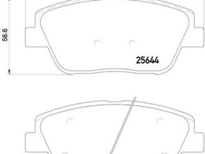 Placute frana KIA OPTIMA (FSGDS6B) 2.0 CVVT benzina 165 cai BREMBO P 30 066