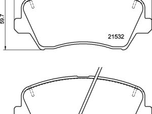 Placute frana KIA CEED (JD) 1.0 T-GDI benzina 100 cai BREMBO P 30 123