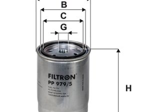 Filtru combustibil KIA VENGA (YN) 1.4 CRDi 90 diesel 90 cai FILTRON PP 979/5