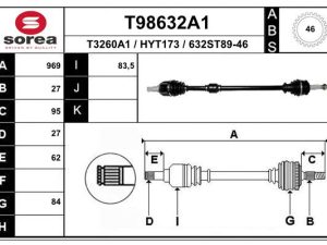 Planetara KIA VENGA (YN) 1.4 CRDi 90 diesel 90 cai EAI T98632A1