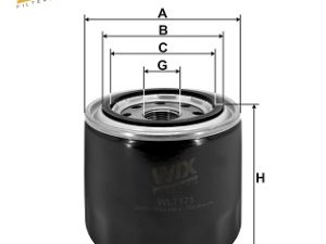 Filtru ulei KIA STONIC (YB) 1.2 CVVT benzina 84 cai WIX FILTERS WL7171