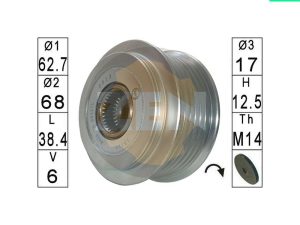 Fulie alternator ERA ZN5613 – KIA | AutoRival