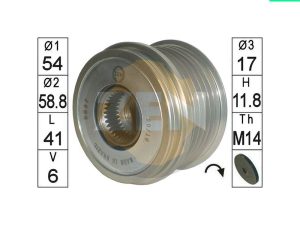 Fulie alternator ERA ZN5657 – KIA | AutoRival
