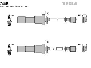 Set cablaj aprindere TESLA T745B – KIA | AutoRival