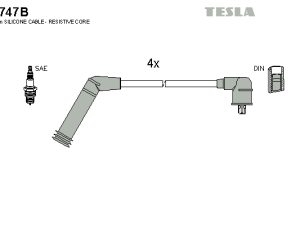 Set cablaj aprindere TESLA T747B – KIA | AutoRival