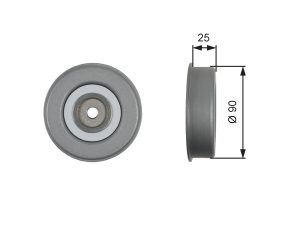 Rola intinzator curea transmisie GATES T39245
