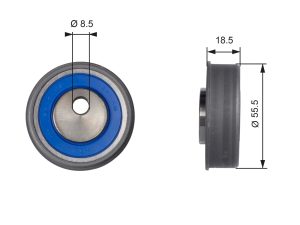 Rola intinzator curea distributie GATES T41038