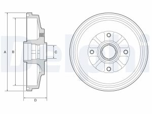 Tambur frana DELPHI BF577 – KIA | AutoRival
