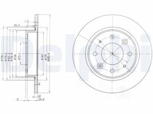 Disc frana DELPHI BG3336 – KIA | AutoRival