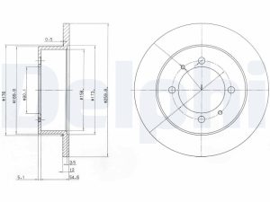 Disc frana DELPHI BG3609 – KIA | AutoRival