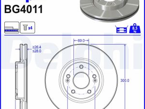 Disc frana DELPHI BG4011 – KIA | AutoRival