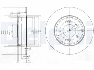 Disc frana DELPHI BG4012 – KIA | AutoRival