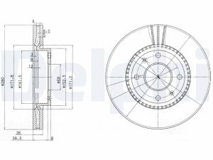 Disc frana DELPHI BG4013 – KIA | AutoRival