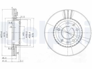 Disc frana DELPHI BG4015 – KIA | AutoRival