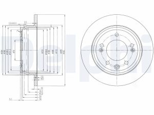 Disc frana DELPHI BG4082C – KIA | AutoRival