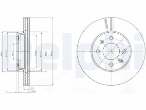 Disc frana DELPHI BG4096 – KIA | AutoRival