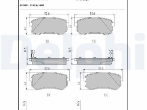 Set placute frana DELPHI LP1976 – KIA | AutoRival