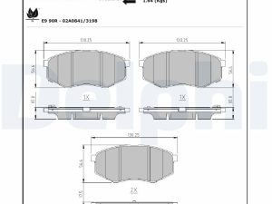Set placute frana DELPHI LP2227 – KIA | AutoRival