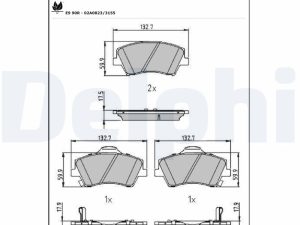 Set placute frana DELPHI LP3264 – KIA | AutoRival