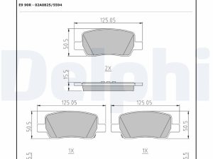 Set placute frana DELPHI LP3706 – KIA | AutoRival