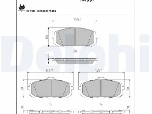 Set placute frana DELPHI LP3732 – KIA | AutoRival
