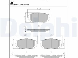 Set placute frana DELPHI LP3741 – KIA | AutoRival