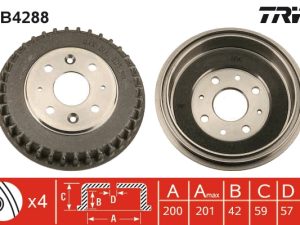 Tambur frana TRW DB4288 – KIA | AutoRival