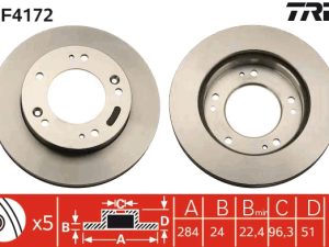 Disc frana TRW DF4172 – KIA | AutoRival