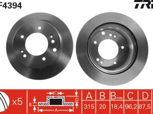 Disc frana TRW DF4394 – KIA | AutoRival