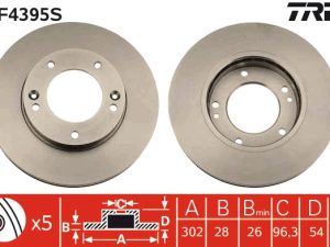 Disc frana TRW DF4395S – KIA | AutoRival