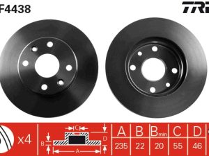 Disc frana TRW DF4438 – KIA | AutoRival