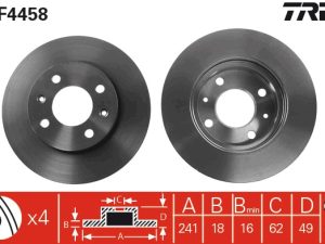 Disc frana TRW DF4458 – KIA | AutoRival