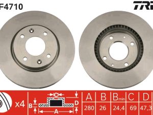 Disc frana TRW DF4710 – KIA | AutoRival