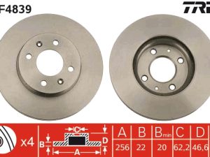 Disc frana TRW DF4839 – KIA | AutoRival