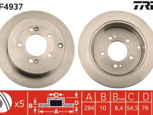 Disc frana TRW DF4937 – KIA | AutoRival